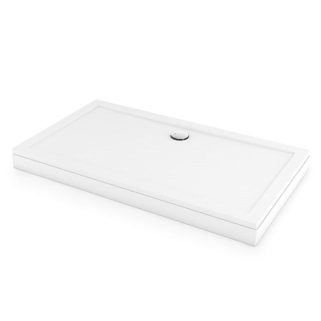 Maxaro Hoge Douchebak 160x90cm Rechthoek SMC Hoogglans Wit