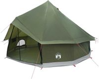 vidaXL Tipi Tent 6-persoons Leger Groen Polyester en Staal