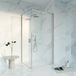 FortiFura Galeria Douchecabine - 100x180x200 cm - Veiligheidsglas - Antikalk - Geborsteld RVS