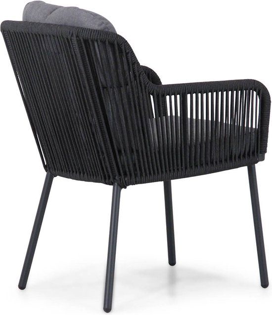 Santika Tendenza/Matale 180 cm dining tuinset 5-delig - Grijs-antraciet - 4 zitplekken - Wicker