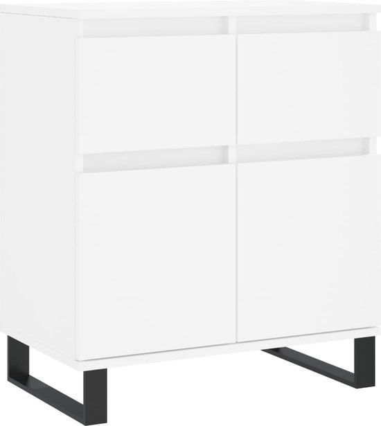 vidaXL Dressoir Wit Hout 60x35x70 cm