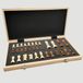 W&K Grand jeu d'échecs magnétique en bois - 39,5 x 39,5 cm