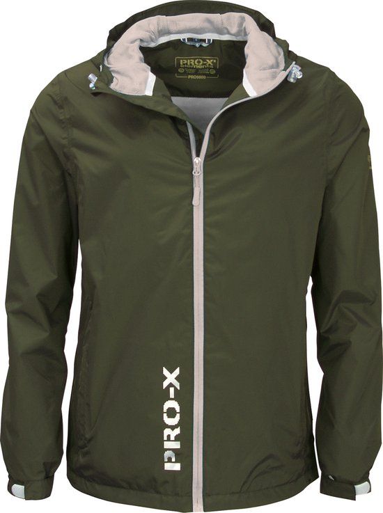 Pro-X Elements Donker groene kinder regenjas Flashy - maat 164