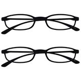 Opulize Fly 2 Stuks Zak Formaat Super Licht Leesbril Mat Zwart Mannen Vrouwen RR67-1 +2,00