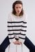 Summum 7s5860-7980 Women's Striped Sweater - Ivory - Size S