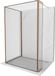Mexen Kioto paroi de douche Walk-in 100 x 80 x 40, cadre noir, or rose