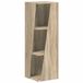 vidaXL Étagère latérale 33 x 32 x 100,5 cm Bois traité Chêne Sonoma