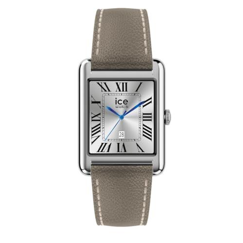 Ice-Watch - ICE smart TKS 2.0 Silver Grey grain - Zilveren smartwatch voor dames met leren band - 025621 (1,41 inch / 32 mm) - Smartwatch, monitoring van fysieke activiteiten en gezondheid