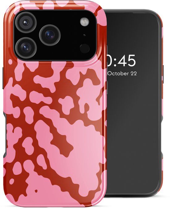 Selencia Hoesje - Geschikt voor Apple iPhone 17 Pro - Backcover geschikt voor MagSafe - Moo’d Blush Pink
