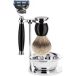 MÜHLE Sophist 4-delig scheren Silvertip Badger Scheerset 5-Blade Razor Black Resin