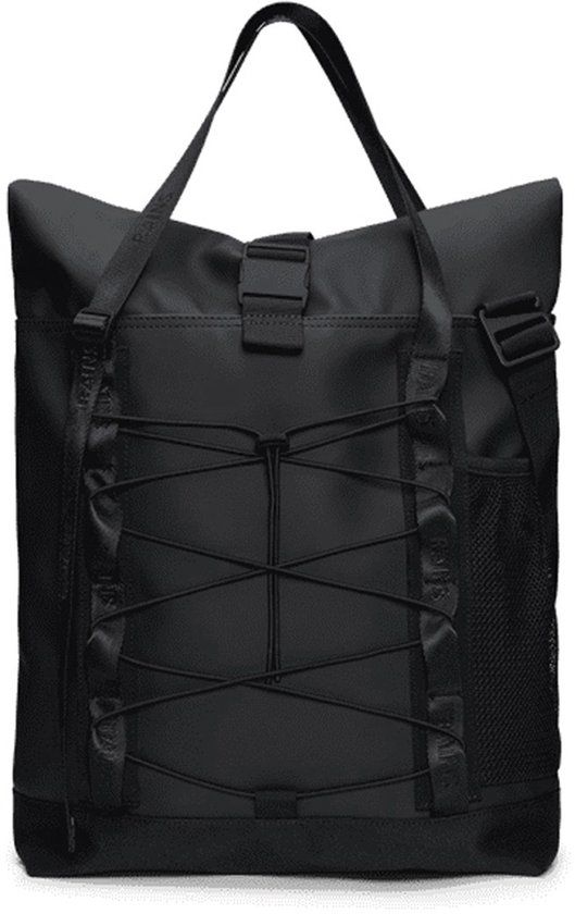 Rains Trail Rolltop Tote Bag black