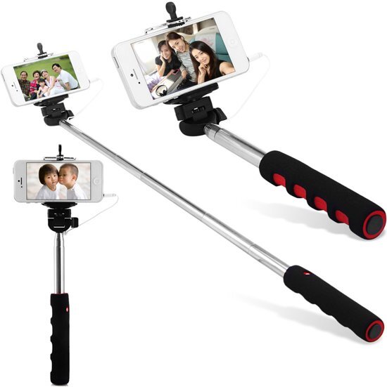 GadgetKing Selfie stick voor Smartphone - licht gewicht voor Samsung/iPhone/HTC/Apple ja