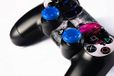 Set G-MOTIONS Set van 4 Joystick-beschermfolies, compatibel met alle console-controllers, personalisering van je joysticks, betere grip en bescherming rondom, G-stitch, blauw