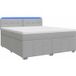Maison Exclusive - Lit Boxspring avec matelas gris clair 140 x 200 cm tissu