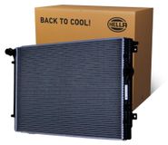 HELLA 8MK 366 302-451: Radiateur, waterkoeler, motorradiateur voor VW Tiguan (5N), Sharan (7N1, 7N2), en voor SEAT Alhambra (710, 711)