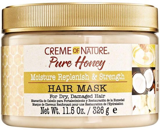 Creme of nature Pure Honey Moisture Replenish & Strength Mask-340gr