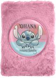 Lilo & Stitch Disney Lilo & Stitch Notitieboek - Roze - Pluche - Zacht - 15 x 21 CM