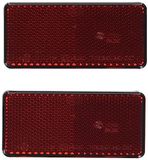 HELLA VALUEFIT Reflector - Rood - Rechthoekig - Gekleefd/Opbouw - Achter - 8RA 003 326-931