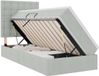 vidaXL Bed met opbergruimte en matras Lichtgrijs 100 x 200 cm Fluweel