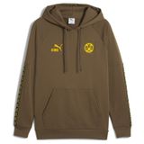 PUMA Sweatshirt 'Borussia Dortmund King' bruin / honing / zwart
