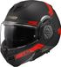 LS2 FF906 Advant casque modulable noir mat rouge XS