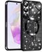 Techsuit Luxury Glitter Back Cover Geschikt voor Samsung Galaxy A36/A56 - Zwart
