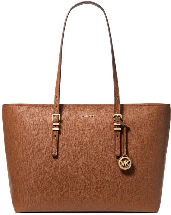 MICHAEL KORS Quinn Cognac Leather Women's Shopper Bag
