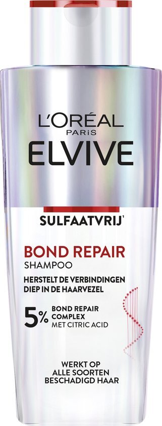 L&#39;Or&#233;al Paris Elvive Bond Repair Sulfaatvrije Shampoo - Beschadigd Haar - 200ml