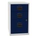 Bisley Home Bijzetkast PFA, 2 universele laden, 1 HR-lade, metaal, 505 lichaam lichtgrijs, fronten Oxfordblauw, 40 x 41,3 x 67,2 cm