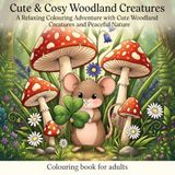 Cute & Cosy Woodland Creatures: A Relaxing Colouring Adventure with Cute Woodland Creatures and Peaceful Nature