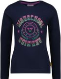 Vingino Josje T-shirt Meisjes Katoen Korte mouw Dark Blue Maat 152