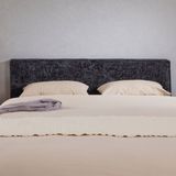 IDIMEX ELOWA 160 cm hoofdbord, gestoffeerd met stoffen bekleding - Zwart