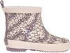 Playshoes Kinder Gummistiefel Halbschaft Blumen 180371 Violett-23