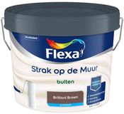 Flexa Strak Op De Muur Buiten Zijdemat Brilliant Brown 2,5 L