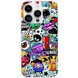 Apple iPhone 14 Pro Graffiti 2 Bedrukt Siliconen Hoesje