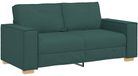 vidaXL 2-zitsbank Donkergroen Stof 180x78x84 cm