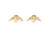 Georg Jensen Bougeoir de l'année 2022 2 pièces Plaqué or