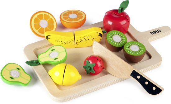 Tidlo houten snij fruit set