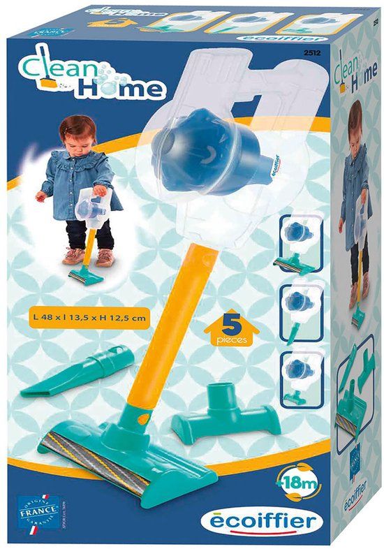 ECOIFFIER Toy Draadloze Staande Stofzuiger 5 El.