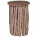 vidaXL - Kruk - Naturel - 30 x 30 x 45 cm - Massief Teakhout