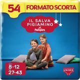 Pampers Il Salvapamino 8-12 jaar, voorraadformaat, 54 luiers, maat L/XL (27-43 kg)