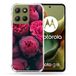 Cokitec Versterkte hoes voor Motorola G15 Pioenroos Bloem