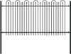vidaXL Spike Boog Hek DRONTEN 200 x 150 cm Gepoedercoat Staal Zwart