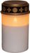 Anna's Collection Grafverlichting led op batterij met timer 12x7 cm wit