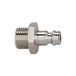 Riegler 243.032/S-N Nippel voor koppelingen NW 5, messing vernikkeld, G 3/8 AG