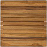 vidaXL Tafelblad 40 x 40 x 3,5 cm Vierkant Massief Teakhout Naturel