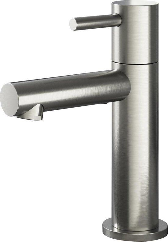 Hotbath Dude Fonteinkraan - 1-hendel - Geborsteld Nikkel - 14.8 cm