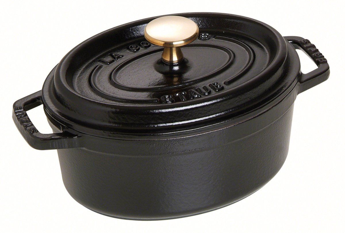 Staub Ovale Braadpan 17cm Zwart - 3272341017253