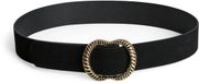 PIECES - PCNIKKA suède riem - Zwart