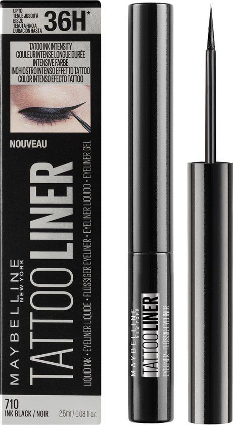 Maybelline New York Tattoo Liner Liquid Ink - 710 Inked Black - 1.2ml